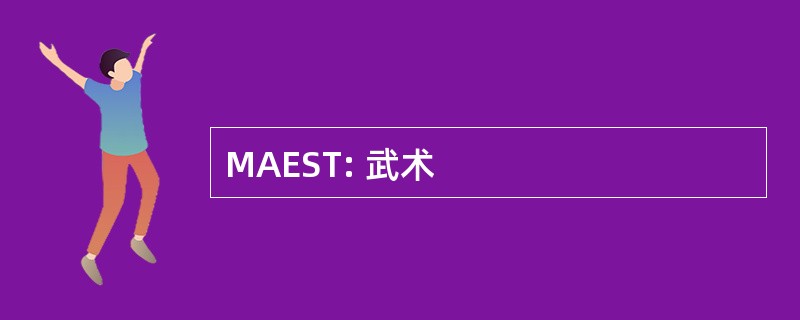 MAEST: 武术