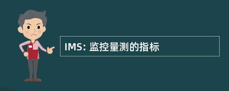 IMS: 监控量测的指标