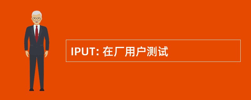 IPUT: 在厂用户测试