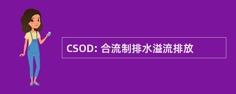 CSOD: 合流制排水溢流排放