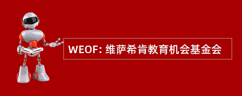 WEOF: 维萨希肯教育机会基金会