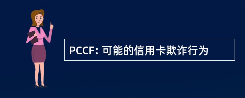 PCCF: 可能的信用卡欺诈行为