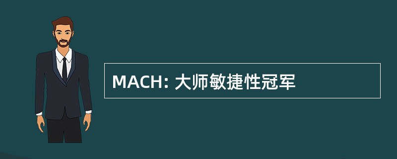 MACH: 大师敏捷性冠军