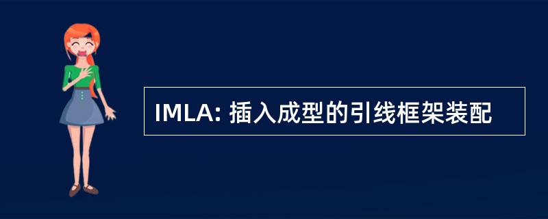 IMLA: 插入成型的引线框架装配