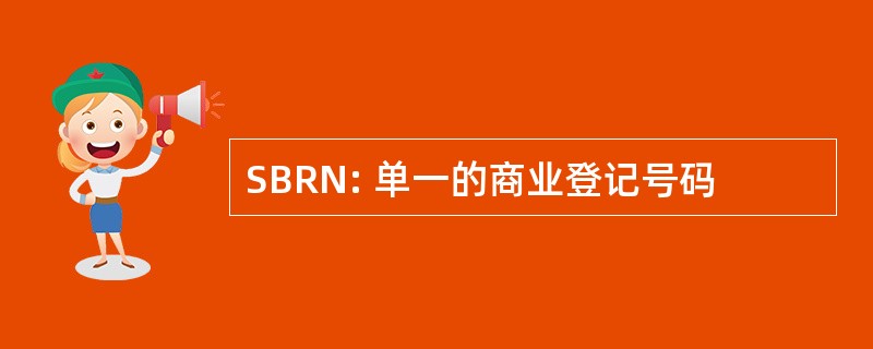 SBRN: 单一的商业登记号码