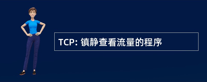 TCP: 镇静查看流量的程序