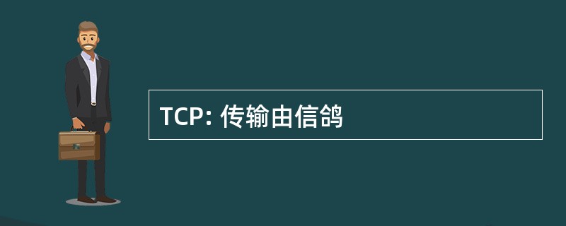 TCP: 传输由信鸽