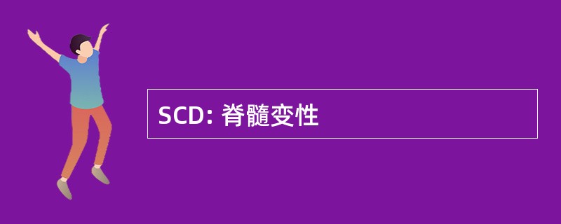 SCD: 脊髓变性