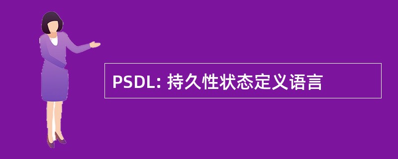 PSDL: 持久性状态定义语言