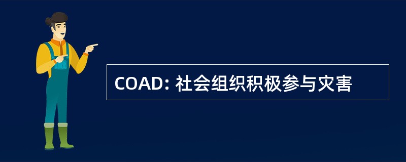 COAD: 社会组织积极参与灾害