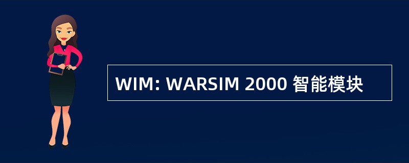 WIM: WARSIM 2000 智能模块