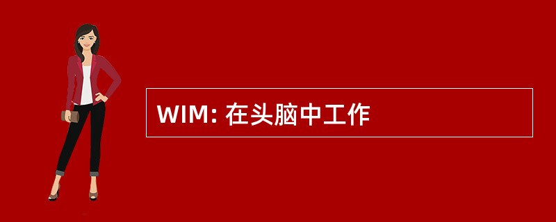 WIM: 在头脑中工作