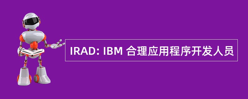 IRAD: IBM 合理应用程序开发人员