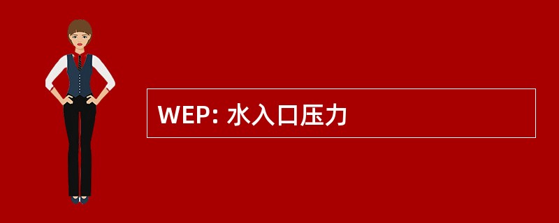 WEP: 水入口压力