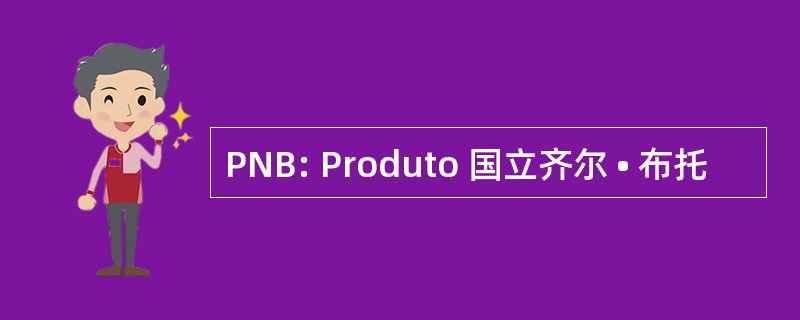 PNB: Produto 国立齐尔 • 布托