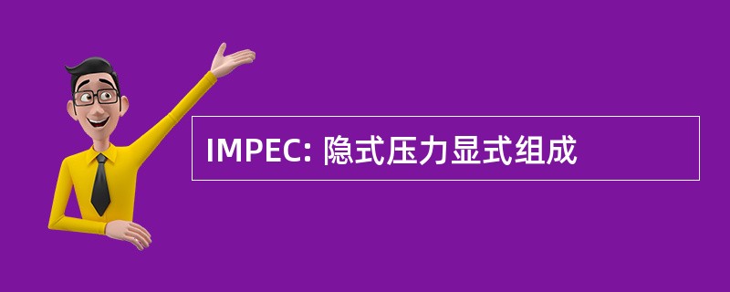 IMPEC: 隐式压力显式组成