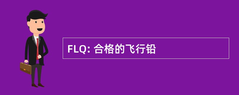 FLQ: 合格的飞行铅