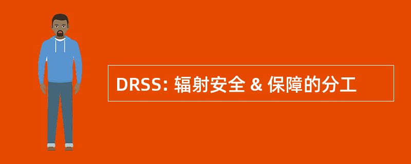 DRSS: 辐射安全 & 保障的分工