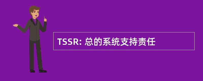 TSSR: 总的系统支持责任