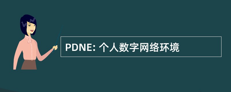 PDNE: 个人数字网络环境