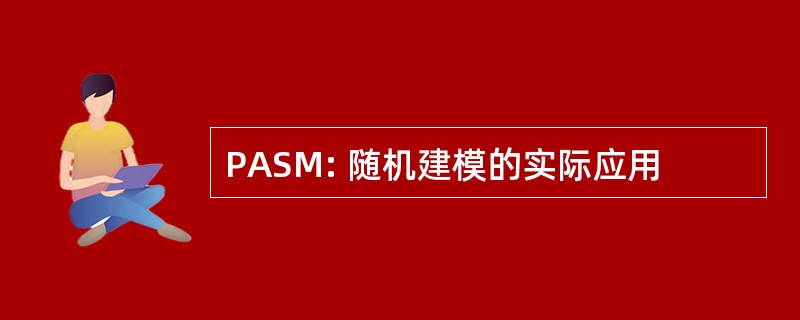 PASM: 随机建模的实际应用