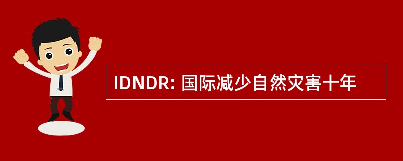 IDNDR: 国际减少自然灾害十年