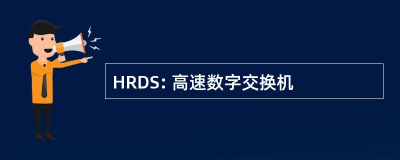 HRDS: 高速数字交换机