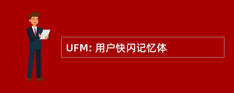 UFM: 用户快闪记忆体