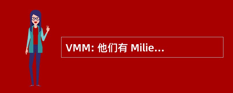 VMM: 他们有 Milieumaatschappij