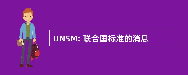 UNSM: 联合国标准的消息