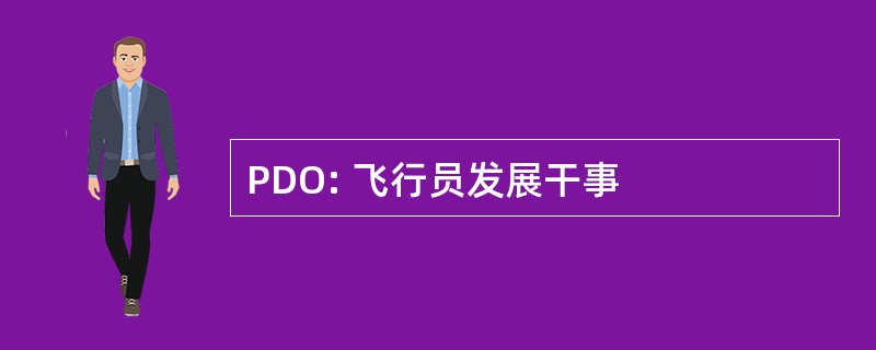 PDO: 飞行员发展干事