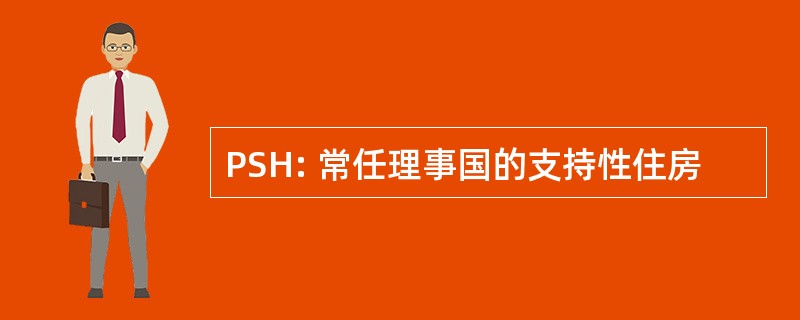 PSH: 常任理事国的支持性住房