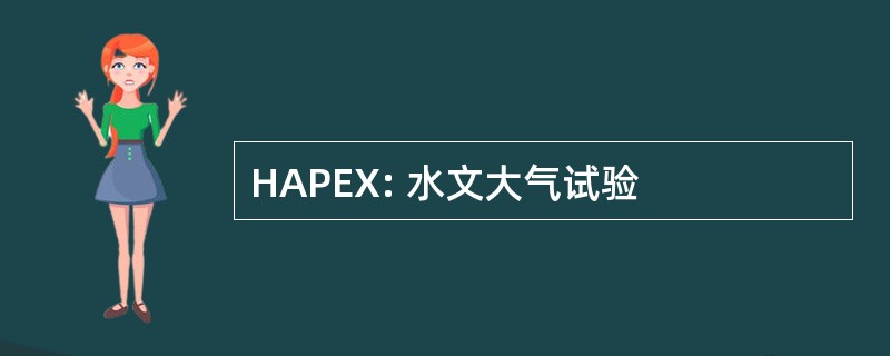 HAPEX: 水文大气试验