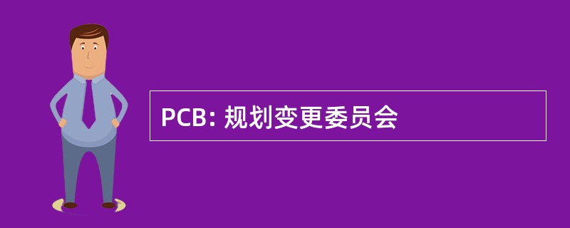 PCB: 规划变更委员会