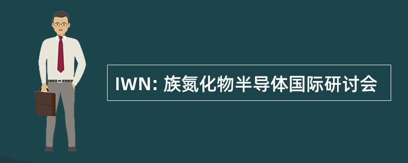 IWN: 族氮化物半导体国际研讨会