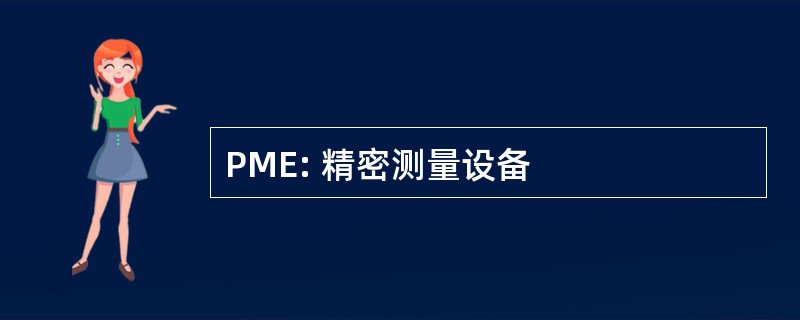 PME: 精密测量设备