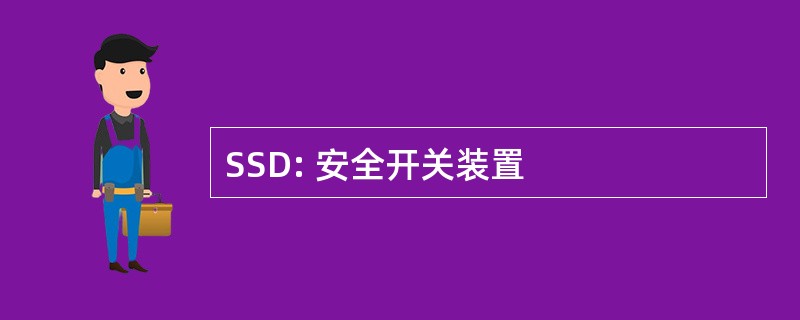 SSD: 安全开关装置