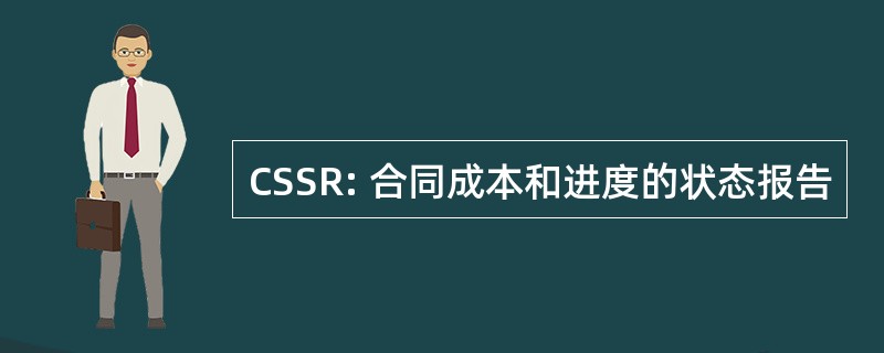 CSSR: 合同成本和进度的状态报告