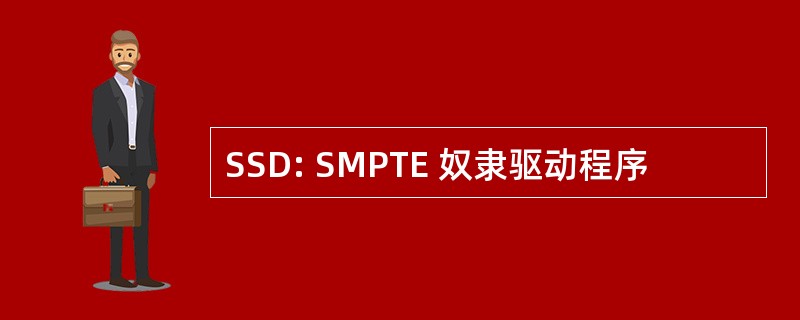 SSD: SMPTE 奴隶驱动程序