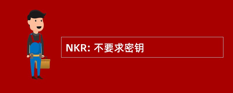 NKR: 不要求密钥