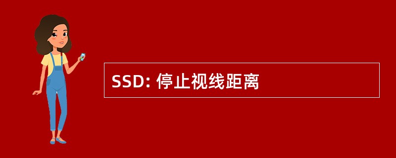 SSD: 停止视线距离