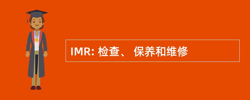 IMR: 检查、 保养和维修