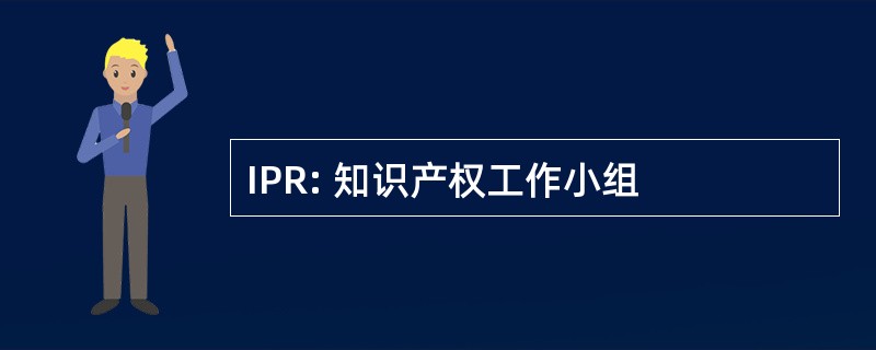 IPR: 知识产权工作小组