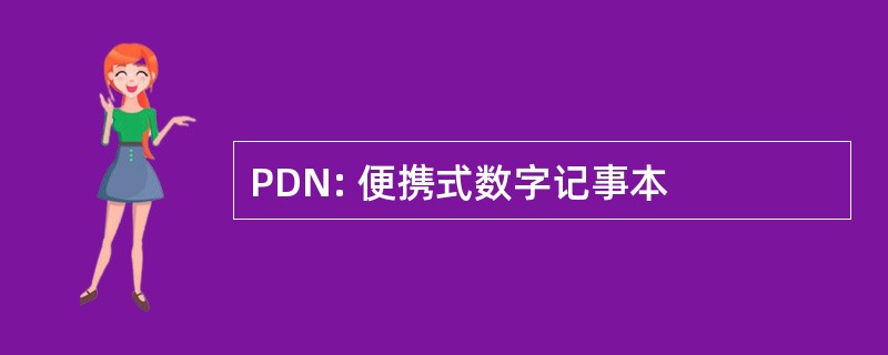 PDN: 便携式数字记事本