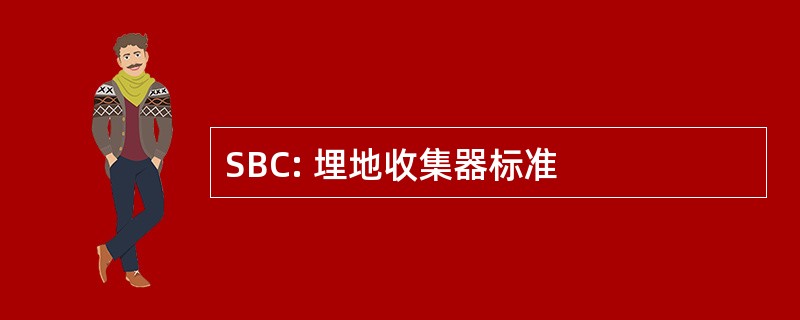 SBC: 埋地收集器标准