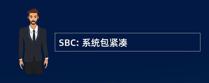 SBC: 系统包紧凑