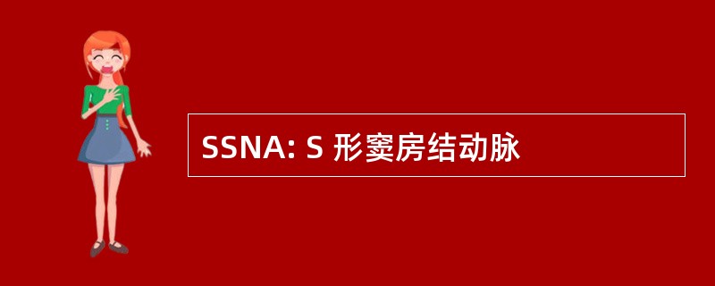 SSNA: S 形窦房结动脉