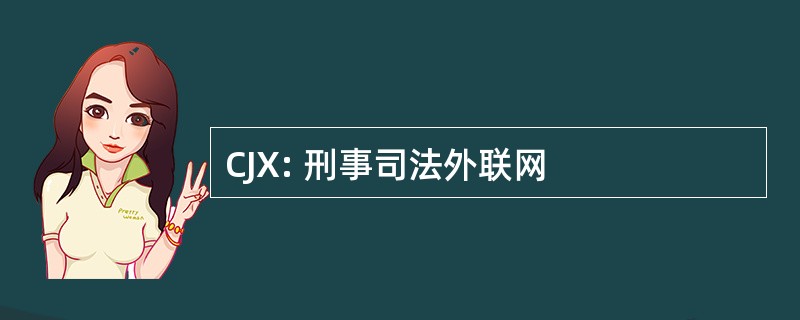 CJX: 刑事司法外联网