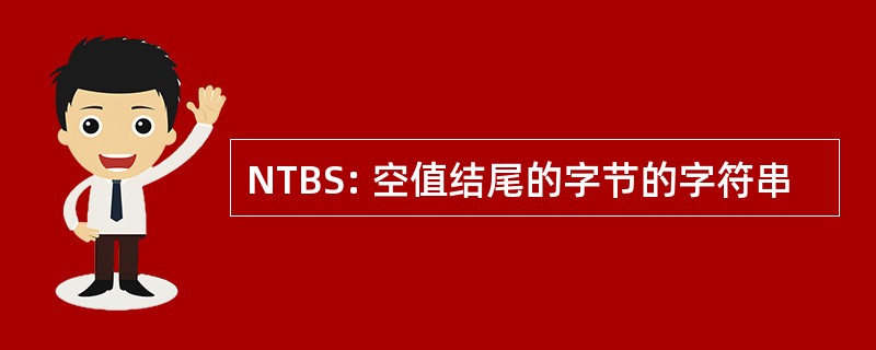 NTBS: 空值结尾的字节的字符串