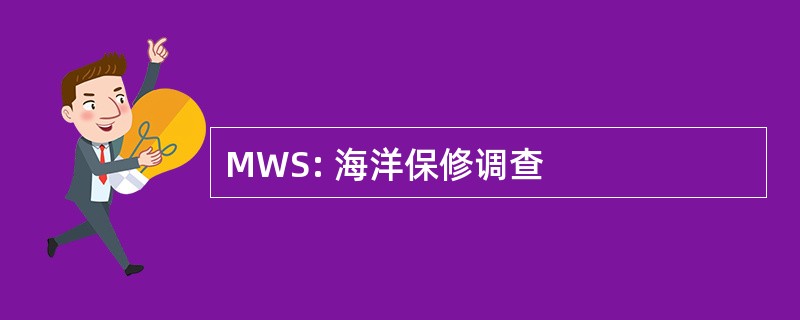 MWS: 海洋保修调查